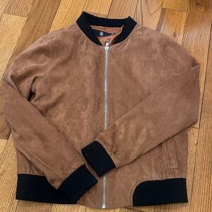 Missguided size 2 / small suede bomber